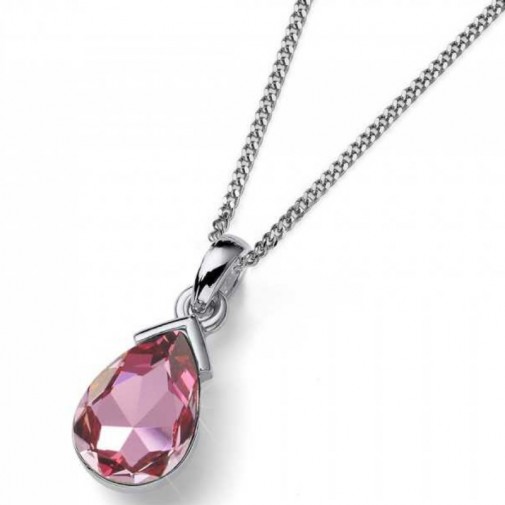 ŽENSKI OLIVER WEBER BOOST ANTIQUE PINK LANČIĆ SA SWAROVSKI KRISTALOM
