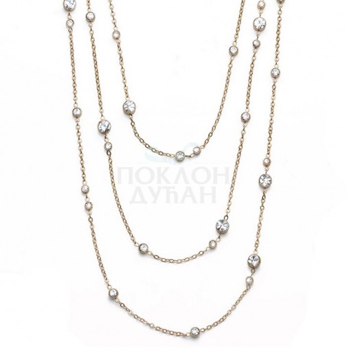 ŽENSKA OLIVER WEBER POSITION STE CRYSTAL GOLD OGRLICA SA SWAROVSKI KRISTALIMA