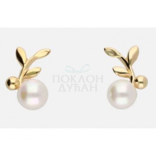 ŽENSKE MAJORICA ROMEA BISERNE GOLD MINDJUŠE 6 mm