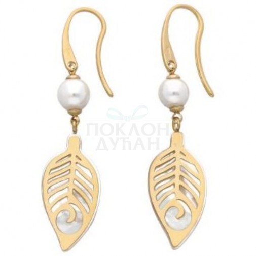 ŽENSKE MAJORICA DAFNE BISERNE GOLD MINDJUŠE 6 mm