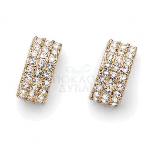 Ženske Oliver Weber Sail Gold Crystal Mindjuše Sa Swarovski Belim Kristalom