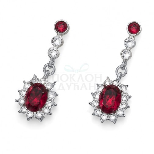 Ženske Oliver Weber Princess Siam Mindjuše Sa Swarovski Crvenim Kristalom