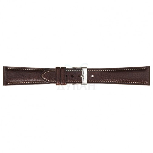 Tamno Braon Poletto Llama Grained Calf Kožni Kaiš Za Sat