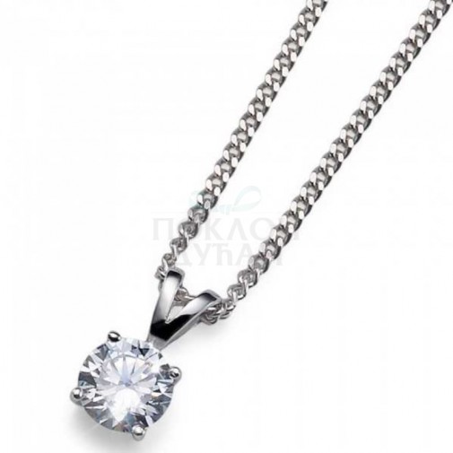 ŽENSKI OLIVER WEBER SIMPLY ONE 925AG WHITE ZIRKON LANČIĆ SA SWAROVSKI CIRKONIMA