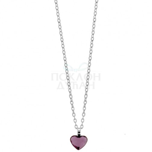ŽENSKI VICTORIA CRUZ CUORE ANTIQUE PINK LANČIĆ SA SWAROVSKI KRISTALOM