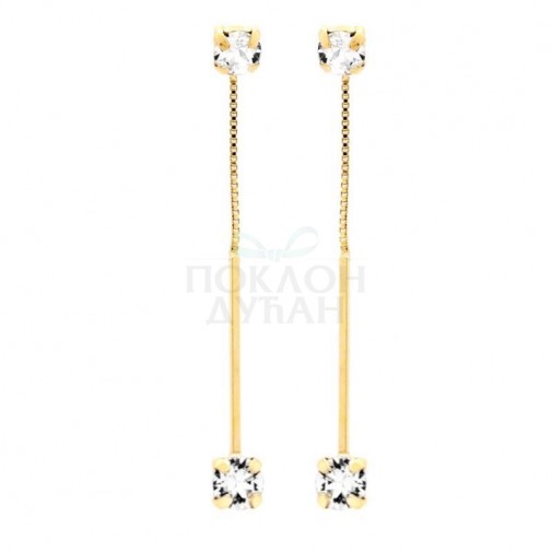 ŽENSKE VICTORIA CRUZ MINIMAL CRYSTAL GOLD MINDJUŠE SA SWAROVSKI KRISTALIMA