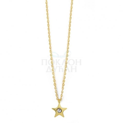 ŽENSKA VICTORIA CRUZ CELESTE CRYSTAL GOLD OGRLICA SA SWAROVSKI KRISTALOM