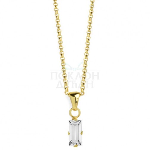 ŽENSKA VICTORIA CRUZ MACEDONIA CRYSTAL GOLD OGRLICA SA SWAROVSKI KRISTALOM