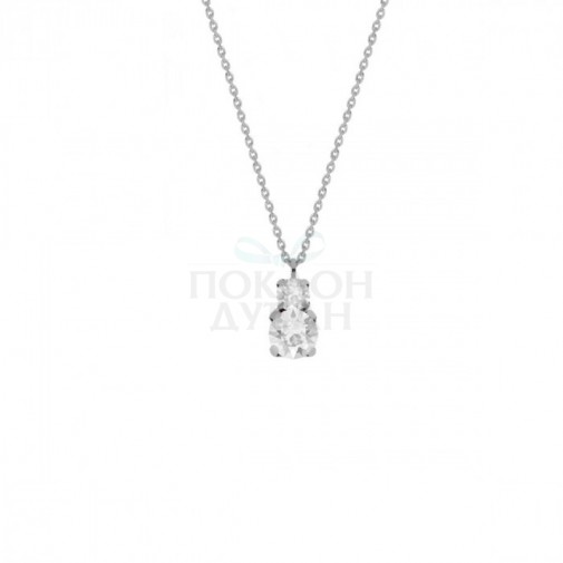 Ženski Victoria Cruz Jasmine Lančić Sa Swarovski Belim Kristalom