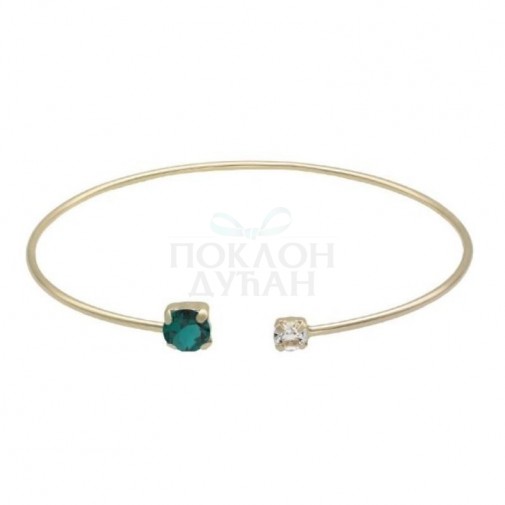 ŽENSKA VICTORIA CRUZ JASMINE EMERALD NARUKVICA SA SWAROVSKI KRISTALIMA