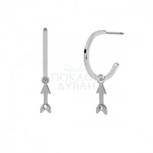 Ženske Victoria Cruz Areca Arrow Mindjuše Sa Swarovski Belim Kristalom