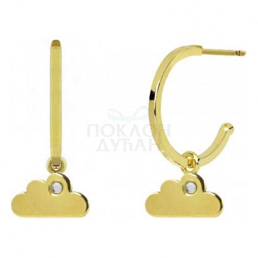 ŽENSKE VICTORIA CRUZ ARECA CLOUD GOLD MINDJUŠE SA SWAROVSKI BELIM KRISTALOM