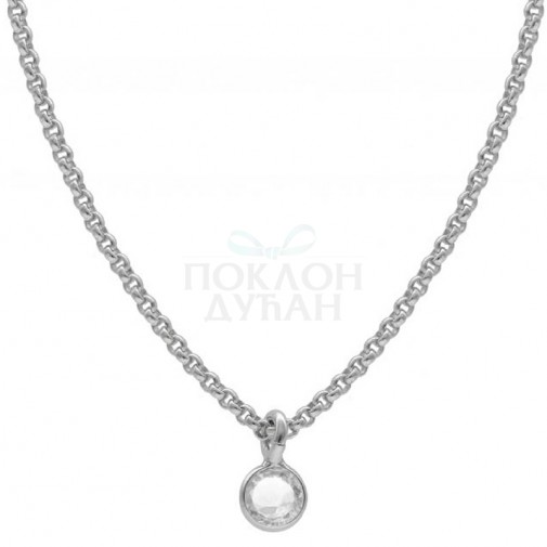 ŽENSKI VICTORIA CRUZ LIS CRYSTAL LANČIĆ SA SWAROVSKI BELIM KRISTALOM