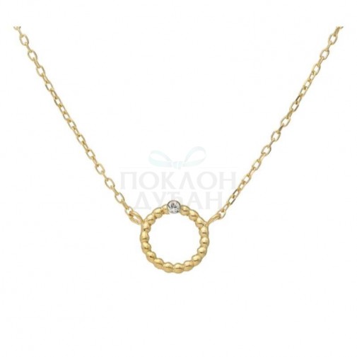 ŽENSKA VICTORIA CRUZ DAPHNE CRYSTAL GOLD OGRLICA SA SWAROVSKI KRISTALOM