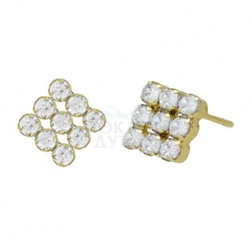 ŽENSKE VICTORIA CRUZ HALO CRYSTAL GOLD MINDJUŠE SA SWAROVSKI KRISTALIMA