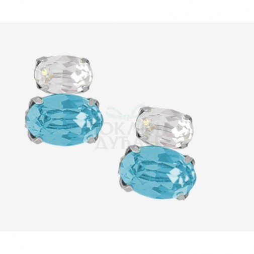 ŽENSKE VICTORIA CRUZ GEMMA AQUAMARINE MINDJUŠE SA SWAROVSKI KRISTALIMA