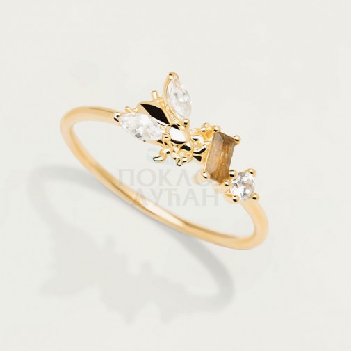 ŽENSKI PD PAOLA REVERY ZLATNI PRSTEN SA POZLATOM 18k