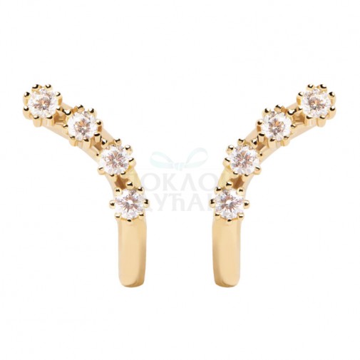 ŽENSKE PD PAOLA MOTION NAUŠNICE SA POZLATOM 18k