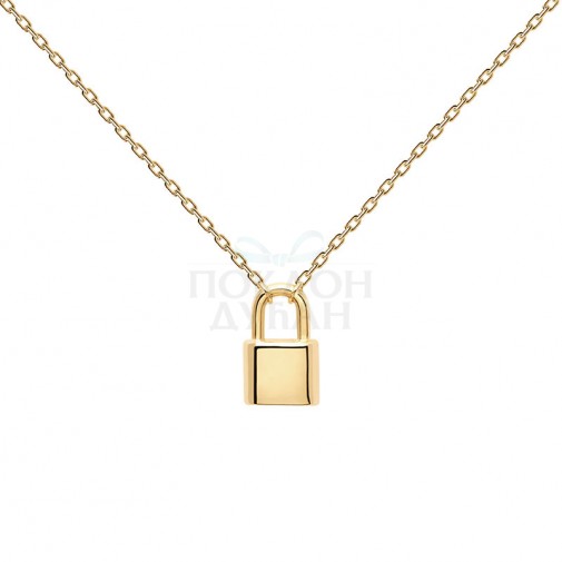 ŽENSKA PD PAOLA BOND ZLATNI LANČIĆ SA PRIVESKOM I POZLATOM 18k