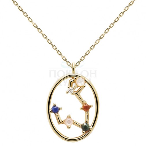 ŽENSKA PD PAOLA ZLATNA OGRLICA PISCES-RIBA SA POZLATOM 18k