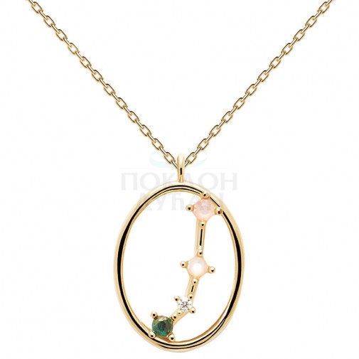 ŽENSKA PD PAOLA ZLATNA OGRLICA ARIES - OVAN SA POZLATOM 18k