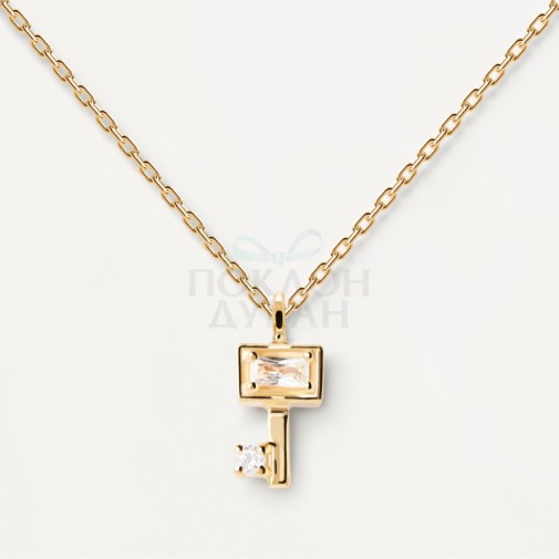 ŽENSKA PD PAOLA KEY ZLATNA OGRLICA SA POZLATOM 18k