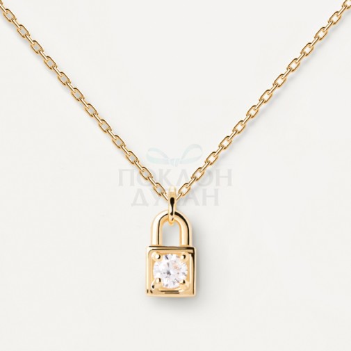 ŽENSKA PD PAOLA PADLOCK ZLATNA OGRLICA SA POZLATOM 18k