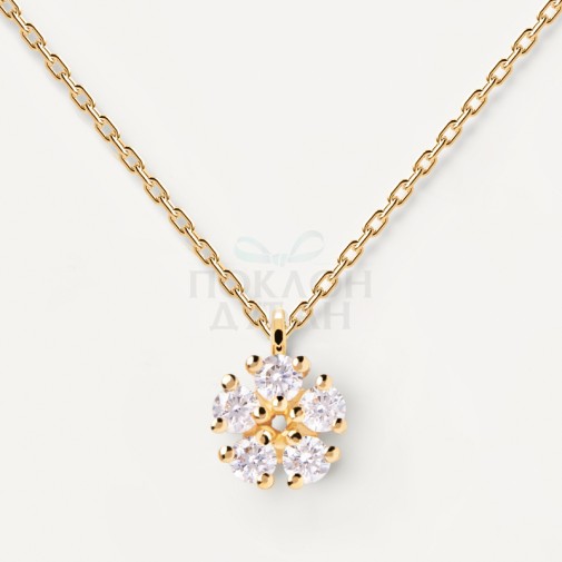 ŽENSKA PD PAOLA DAISY ZLATNA OGRLICA SA POZLATOM 18k