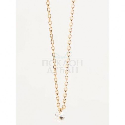 ŽENSKA PD PAOLA JOY SOLITARY ZLATNA OGRLICA SA POZLATOM 18 K