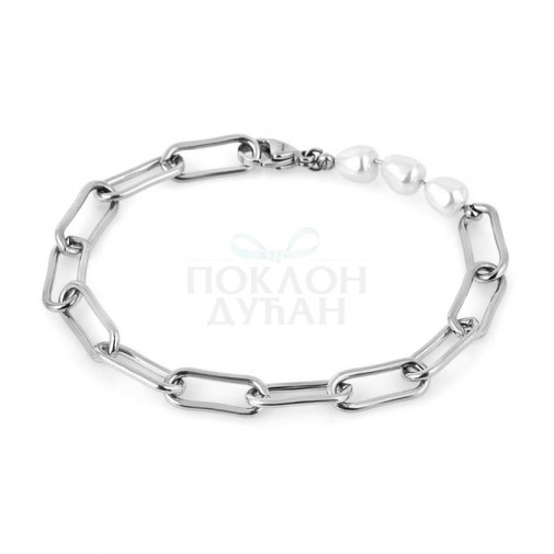 ŽENSKA FREELOOK SREBRNA NARUKVICA OD HIRURŠKOG ČELIKA