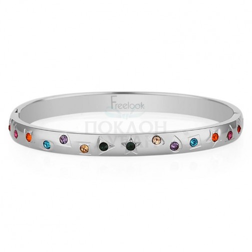 ŽENSKA FREELOOK SREBRNA NARUKVICA OD HIRURŠKOG ČELIKA L