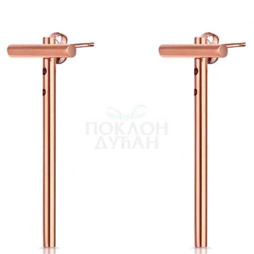 ŽENSKE FREELOOK ROZE ZLATNE MINDJUŠE OD HIRURŠKOG ČELIKA