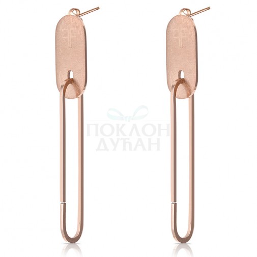 ŽENSKE FREELOOK ROZE ZLATNE MINDJUŠE OD HIRURŠKOG ČELIKA