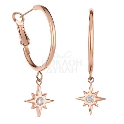 ŽENSKE FREELOOK ROZE ZLATNE MINDJUŠE OD HIRURŠKOG ČELIKA