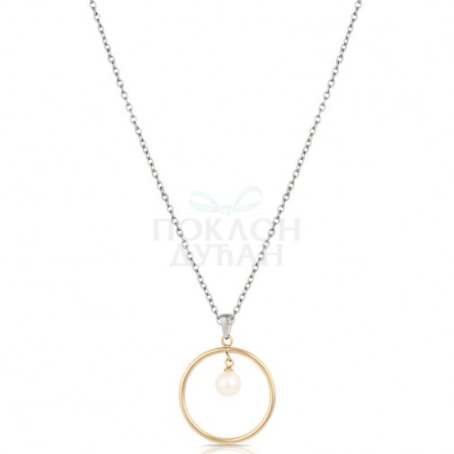 ŽENSKA FREELOOK SREBRNA ZLATNA OGRLICA OD HIRURŠKOG ČELIKA