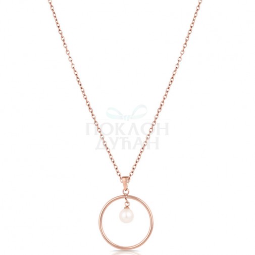ŽENSKA FREELOOK ROZE ZLATNA OGRLICA OD HIRURŠKOG ČELIKA