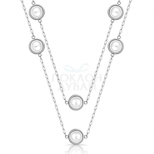 ŽENSKA FREELOOK SREBRNA OGRLICA OD HIRURŠKOG ČELIKA