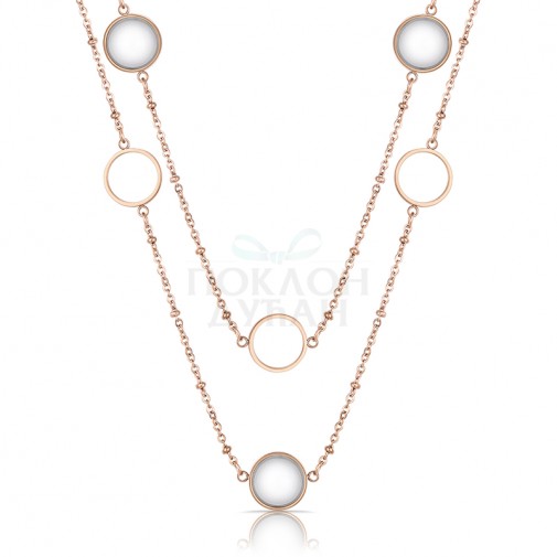 ŽENSKA FREELOOK ROZE ZLATNA OGRLICA OD HIRURŠKOG ČELIKA