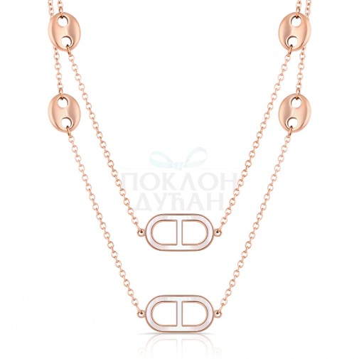 ŽENSKA FREELOOK ROZE ZLATNA OGRLICA OD HIRURŠKOG ČELIKA