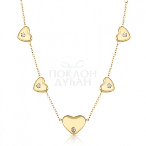 ŽENSKA FREELOOK ZLATNA OGRLICA OD HIRURŠKOG ČELIKA