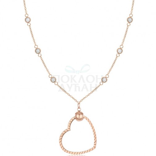 ŽENSKA FREELOOK ROZE ZLATNA OGRLICA OD HIRURŠKOG ČELIKA