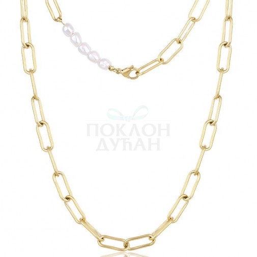 ŽENSKA FREELOOK ZLATNA OGRLICA OD HIRURŠKOG ČELIKA