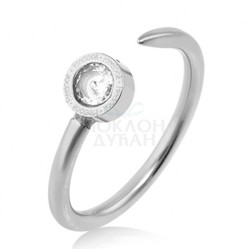 ŽENSKI FREELOOK SREBRNI PRSTEN OD HIRURŠKOG ČELIKA S