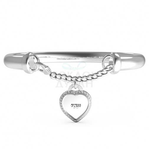 ŽENSKA GUESS FINE HEART NARUKVICA OD HIRURŠKOG ČELIKA