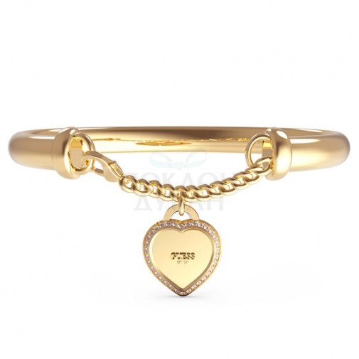 ŽENSKA GUESS FINE HEART ZLATNA NARUKVICA OD HIRURŠKOG ČELIKA