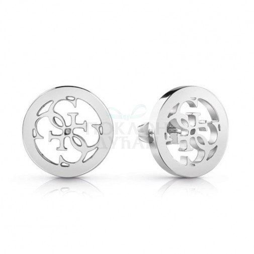 ŽENSKE GUESS STUDS PARTY SREBRNE MINDJUŠE OD HIRURŠKOG ČELIKA