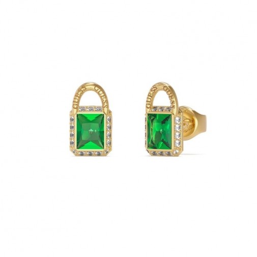 ŽENSKE GUESS SHINY PADLOCK ZLATNE MINDJUŠE OD HIRURŠKOG ČELIKA