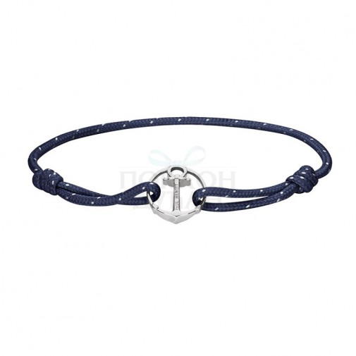 Paul Hewitt Re/Brace Plava Tekstilna Narukvica Sa Srebrnim Sidrom