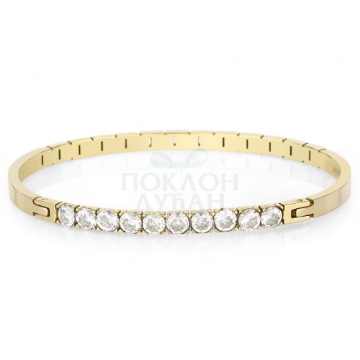 ŽENSKA SANTA BARBARA POLO ZLATNA NARUKVICA OD HIRURŠKOG ČELIKA