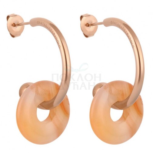 ŽENSKE SANTA BARBARA POLO ROZE ZLATNE MINDJUŠE OD HIRURŠKOG ČELIKA